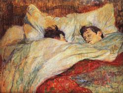 Henri De Toulouse-Lautrec The bed Germany oil painting art